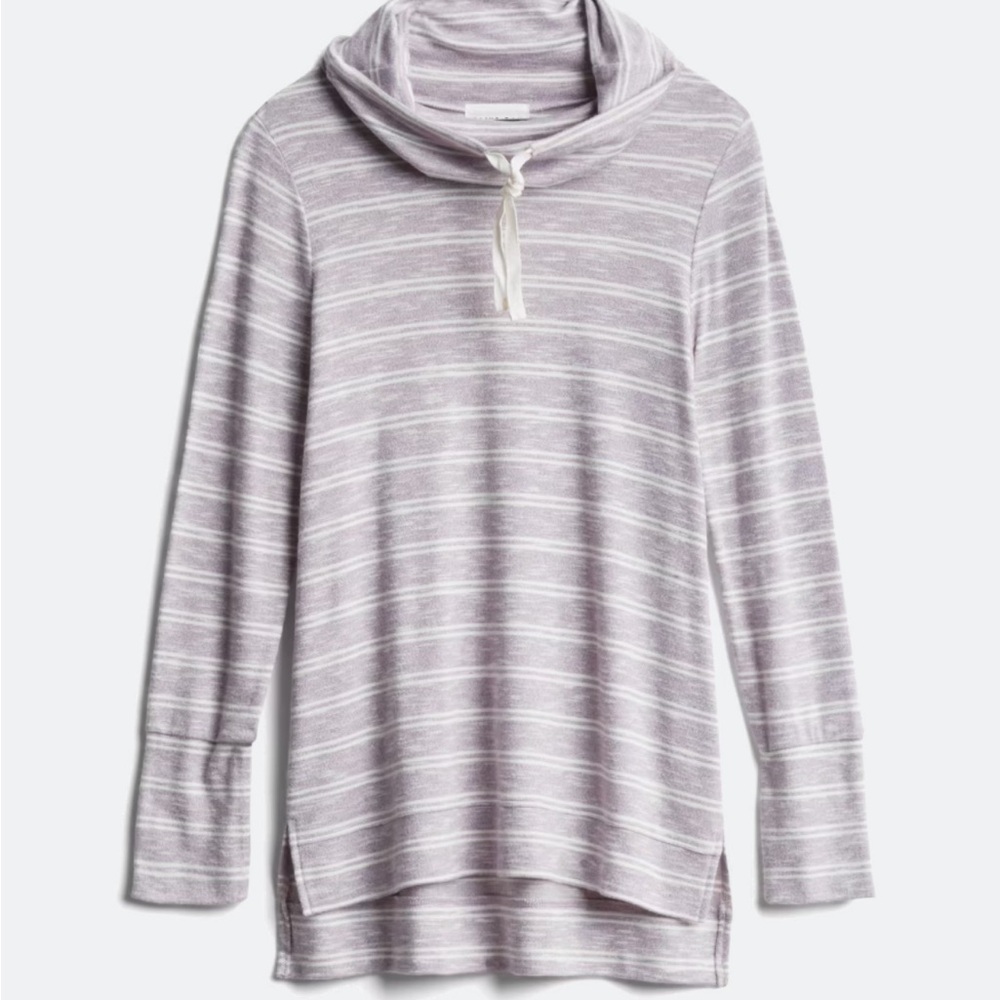 Olive & Oak Light Purple Cowl Neck Knit Top